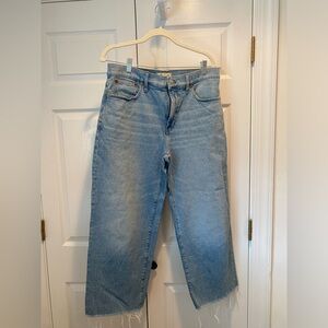 Madewell perfect vintage wide leg crop jeans